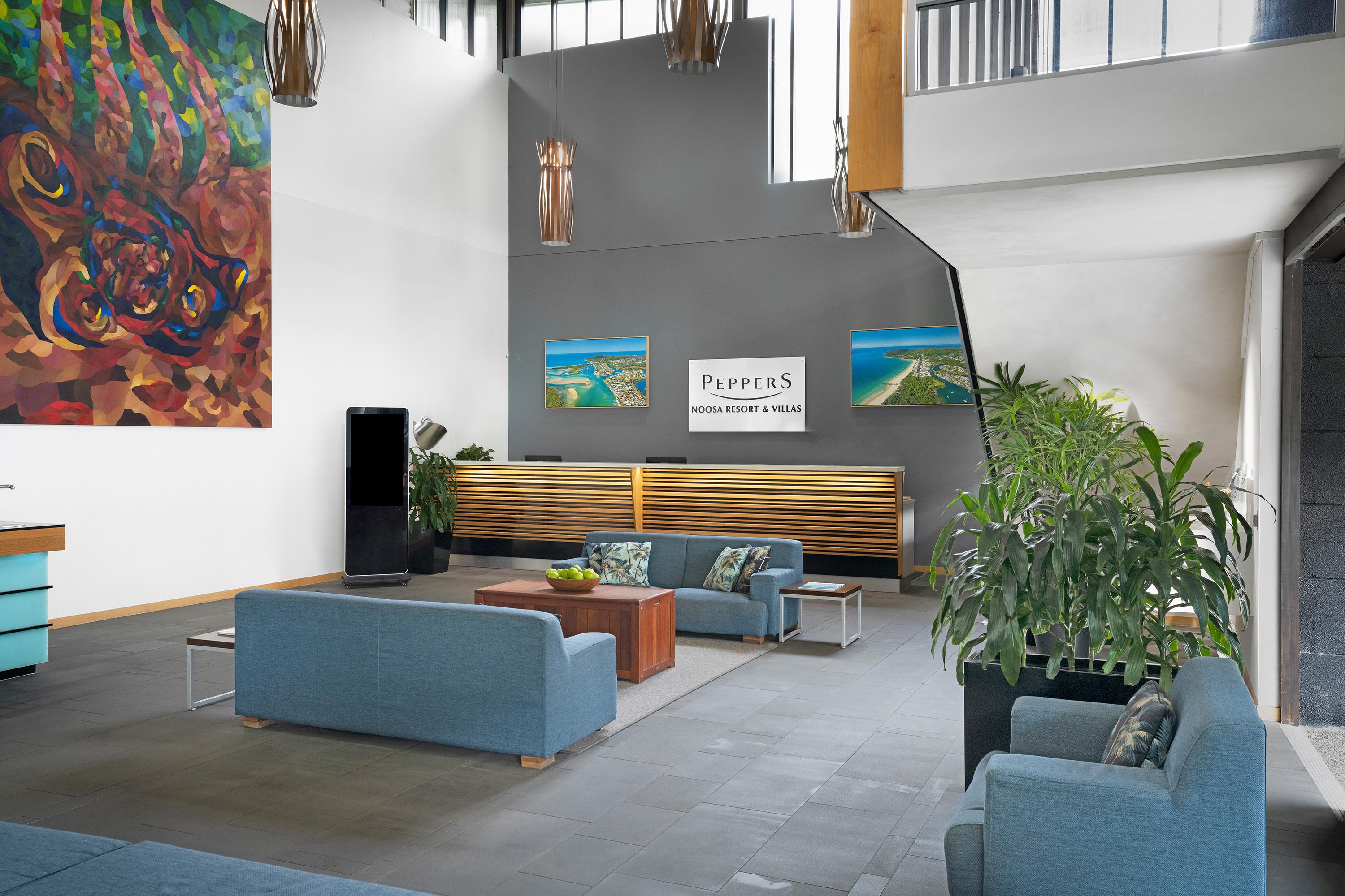 Peppers Noosa Resort And Villas Εξωτερικό φωτογραφία Pepper's Hotel lobby